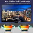 thumbnail image 3 of Portable Bluetooth speaker, wireless RGB LED speaker, TWS pairing, HD sound, TF card support, mini for travel, outdoor, party, 3 of 5