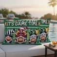 thumbnail image 4 of Fall Rugby Outdoor Waterproof Pillow Covers, Modern Abstract Gnomes Green Decorative Rectangle Throw Pillowcase Sofa Cushion Sham for Patio/Couch/Chair, 20"x12" 2 Pack, 4 of 8