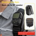thumbnail image 4 of Altavoz Bluetooth de Bolsillo con Clip, Inalámbrico, con Micrófono, de Solapa, para Deportes, Trabajo y Ciclismo, Color Verde., 4 of 6
