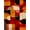 Orange, Pattern 5, variant on Flatwoven High Traffic Area Rug, Copper Black Burnt Orange Abstract Indoor Floor, Non Slip, Stain Resistant, Washable Area Rugs for Living Room, Bedroom(Beige, 4X6)