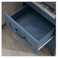 thumbnail image 6 of Blue Night Stand, Rustic End Table with Charging Station, Farmhouse Tall Nightstand for Bedroom, Drawer Dresser Bedside Table with Open Storage Shelf 1pc with Charging, 6 of 8