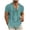 Light Blue, variant on COSFO Mens Button Up Shirts Summer Vintage Short Sleeve Casual Shirt Collared Loose Fit Beach Vacation Men Shirts S