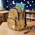 thumbnail image 3 of FKELYI Kids School Backpack for Boys Girls Sunflower Cartoon Dog Print 17 inch Schoolbag Lightweight Casual Daypack with Multi-Pockets for Elementary Student, 3 of 7