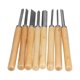 thumbnail image 1 of 8Pcs Wood Turning Chisels HHS Groove Parting Tools Set Woodworking Carving Gouge Accessories, 1 of 5