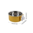 thumbnail image 3 of AYktou Crate Dog Bowl - Stainless Steel Hanging Pet Bowl, Crate Dog Cat Food Water Feeder Bowl, Removable Pet Kennel Cage Cup, Hanging Food Feeder Bowl for Puppy Medium Dog Cat Rabbit Ferret Bird, 3 of 6