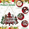 thumbnail image 6 of Merry Christmas Door Sign,Wooden Christmas Tree Wreath Alternative for Front Door Decor,Farmhouse Holiday Hanging Plaque for Porch Wall, Outdoor Indoor Christmas Decorations for Home Party Decor, 6 of 7