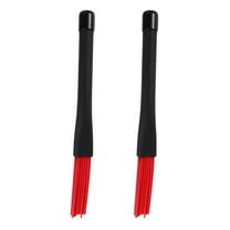 Homoyoyo Red Nylon Drum Brush Retractable Durable for Jazz and Other Music 1Pair