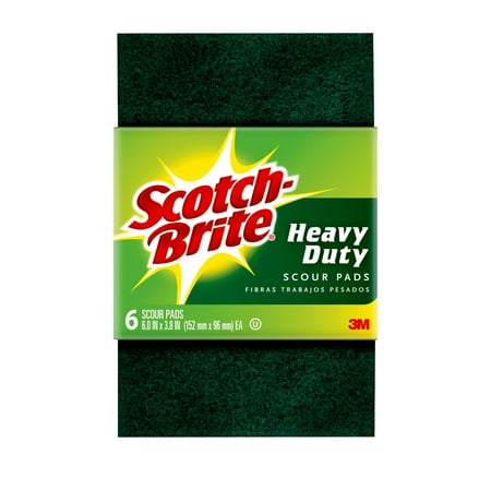 Heavy Duty Table Pad - Scotch-Brite Heavy Duty Scour Pad, 6 Count