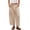 Beige -AK13, variant on Womens Chino Barrel Wide Leg Cropped Pants Elastic High Waist Pull On Harem Pants with Pockets Summer Baggy Pant Black S