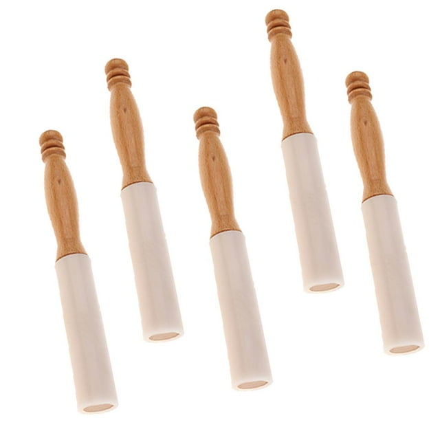 5 Piezas Mazo De Goma, Strikeres Cristal Paquete Para Principiantes Producción Instrumentos Musicales Sunnimix Singing Bowl Rubber Mallet