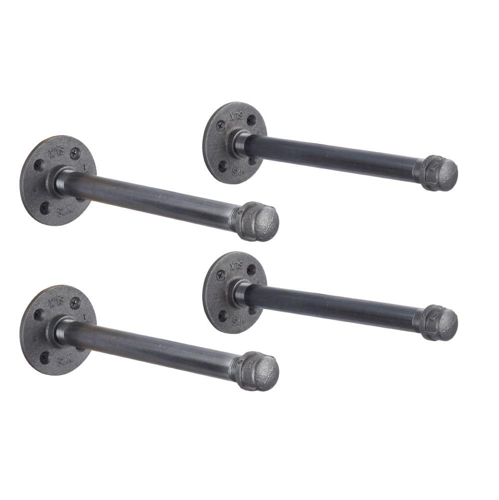 Details about   Pipe Brackets for Shelving Bronze, 6-Pack 
