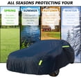 thumbnail image 5 of Aniceparthy Car Cover Fit for Sedan/MPV/SUV, Dust-Proof Protection, Oxford Cloth,w/ Reflective Strips,Waterproof All-Weather Rain Snow UV Sun Protector Indoor Outdoor (216.54*78.74*59.06 in), Black, 5 of 10
