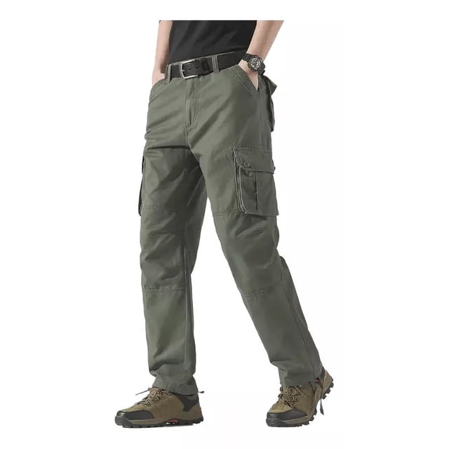 Colorworld Pantalón Cargo De Hombre Con Ocho Bolsillos