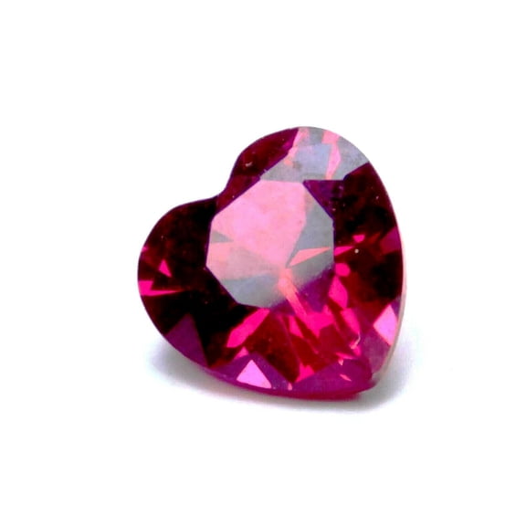 1 Ct Certified Natural Red Ruby – Heart Cut 6x6 mm Loose Gemstone for Ring Setting