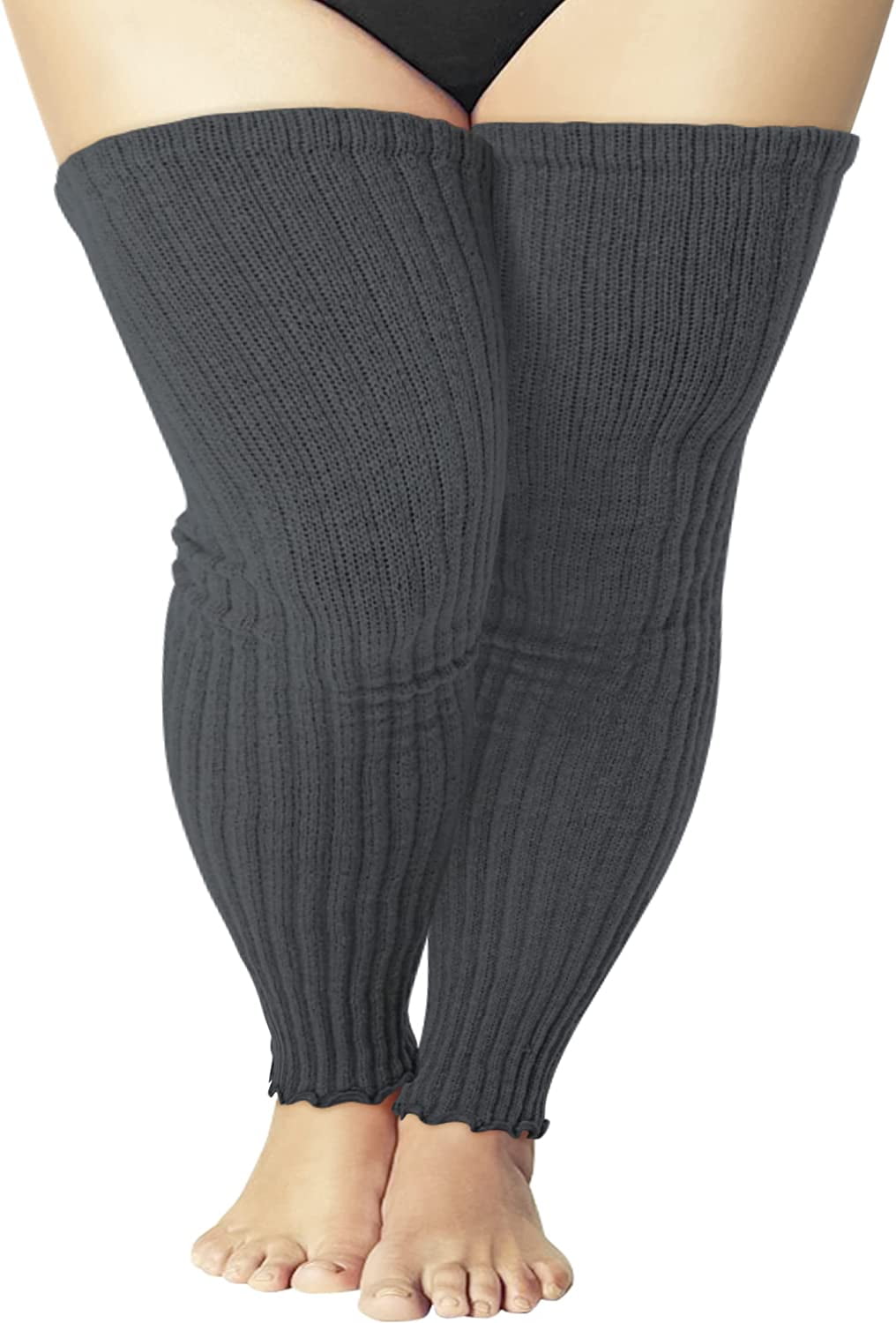 Women's Plus Size Warmers Knit Over Knee High Footless for Thighs - Walmart.com