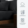thumbnail image 5 of Swift Home  Double Brushed Microfiber 18-21-Inch Extra-Deep Pocket Single Fitted Sheet Twin XL - White, 5 of 5
