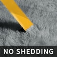 thumbnail image 5 of Solid Color Fluffy Rugs, Non-slip Soft Shaggy Floor Carpet Mats & Rugs for Room Decor, Washable Non-slip Modern Area Rug, Modern-style Decorative Carpets for Home Livingroom Bedroom, Light Gray, 5 of 10