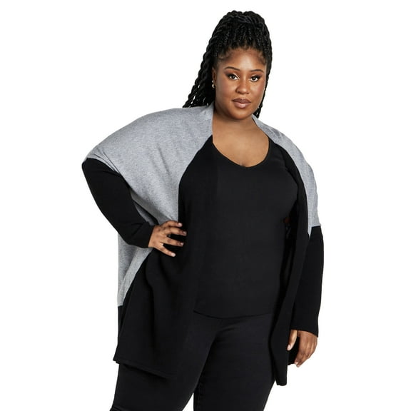 Avenue Women's Plus Size Splice It Cardigan