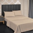 thumbnail image 1 of Queen Size Sheet Set, Hotel Luxury Bed Sheets, Extra Soft, Deep Pockets, Bamboo Derived Rayon, Breathable and Cooling Sheets, Wrinkle Free-Beige, 1 of 5