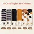thumbnail image 7 of TRANSLINK 6 Packs Womens Cat Fuzzy Socks Non Slip Warm Cozy Soft Winter Slipper Socks Gift Size 5-9, 7 of 7