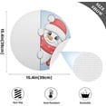 thumbnail image 4 of GZHJMY Christmas Snowman Round Placemats Set of 1, Non-Slip PVC Table Mats Washable Heat Resistant Place Mats for Kitchen Dining Table Christmas Home Decor, 15.4 Inch Table Mat, 4 of 7