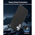 thumbnail image 2 of Case for Samsung Galaxy A25 5G Full Body Heavy Duty Rugged Dual-Layer Protection, Dust/Drop Proof Shockproof Matte Scratch  Back Cover Phone Case for Samsung Galaxy A25 5G 6.5-inch, Black, 2 of 7