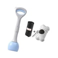 thumbnail image 3 of Recogedor de excrementos para perros Recogedor de heces para perros Herramienta fácil de usar y duradera para recoger excrementos de perro Azul 49cm, 3 of 9
