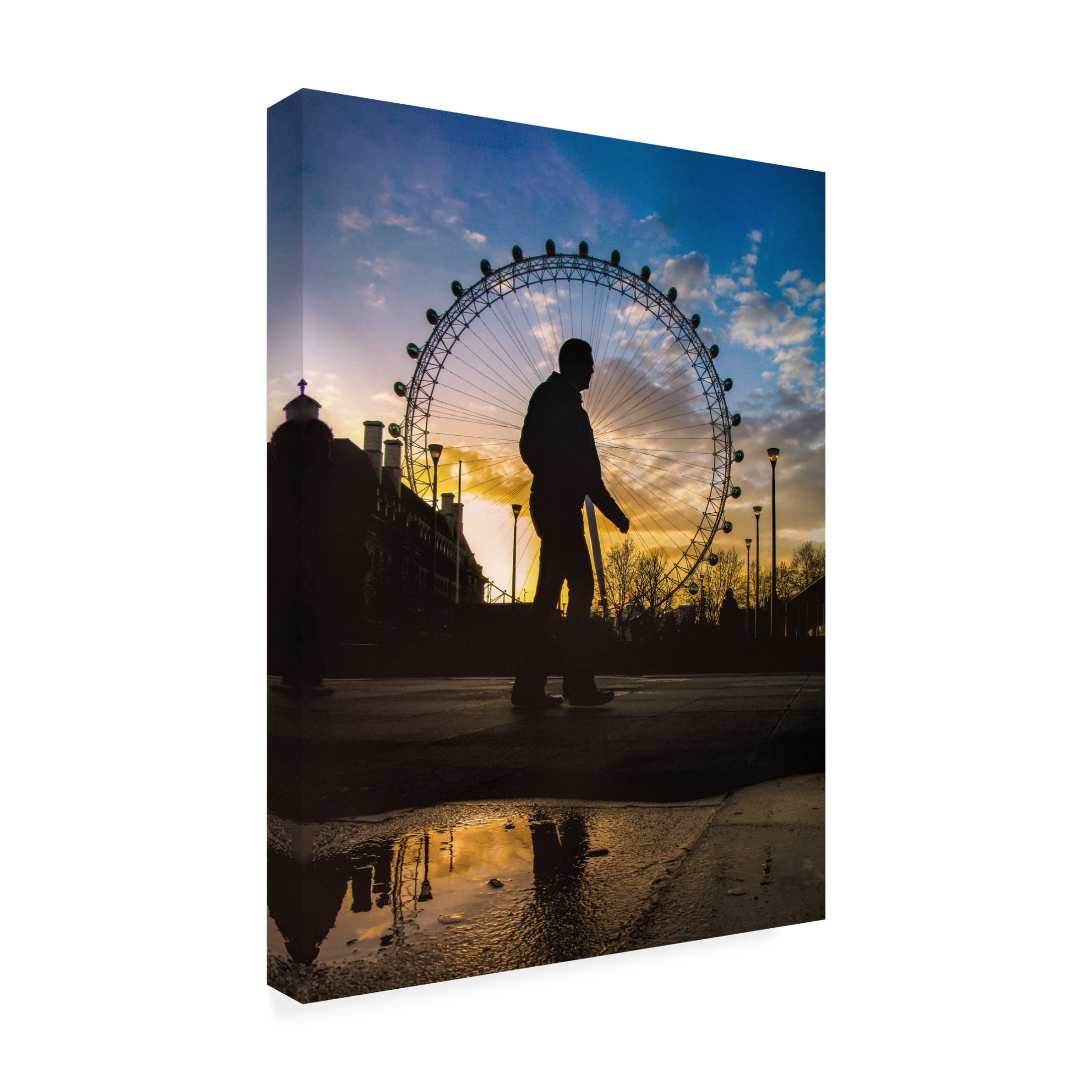 Trademark Fine Art KHOSHRO CreativeArtSolution  London Eye Canvas Wall Art