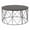 Walnut, variant on Furniture of America Borche Industrial Wood Round Coffee Table in White
