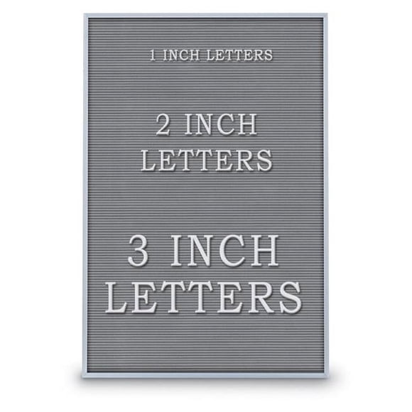 UVP UV1212A-SATIN-GREYVL Grey Vinyl letterboard 24' x 36' with Satin Aluminum frame