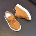 thumbnail image 6 of ZHOGXU Toddler Kids Girls Boys Sneakers Non Slip Flat Sole Soft Sole Solid Color Lightweight Breathable Walking Shoes For Casual Daily Wear,Yellow,5-5.5 Years, 6 of 9