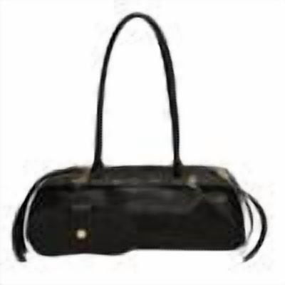 Handbag For Women Retro Shoulder Bag Pu Leather Bag Decor Bag (Black)