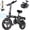 Black, variant on INSDRGN Folding Electric Bike for Adults Teens, 650W Peak Motor, 10.4AH 48V Battery 14" Electric Bicycles, 28 Miles Range, Mini Ebike for City Commuter, UL2849, Blue