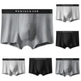 thumbnail image 3 of Gifts for Family Clearance Men Underwear Briefs Cotton Digital Solid Breathable Close Fitting Underpants Comfortable Boxers Black XL, 3 of 3