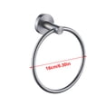 thumbnail image 2 of jesticaly Towel Ring Practical Fixing Rings Hanging Rack Exquisite Towels Hangers for Wall Hanger Stand for Home Bathroom Kitchen Use Silver 1Set, 2 of 6