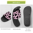 thumbnail image 7 of GZHJMY Stylish Slides for Women Men, Pink Black Cow Print Soft Flexible Slip-on Sandals Slippers, 7 of 7