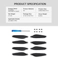 thumbnail image 1 of 1/2 pares de hélices de bajo ruido Kit de cuchillas Drone Wing Fans para DJI Mini 3 Pro, 1 of 8