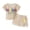 a66-Beige, variant on Baby Girl Summer Clothes 2 Piece Short Sleeve Waffle Knit Flower Embroidery with Elastic Waist Shorts Outfits Set 1t 2t 3t 4t 5t 6t(6-12 Months,Blue)