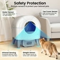 thumbnail image 6 of Cumrige Self-Cleaning Cat Litter Box, App Controlled, with Safety Sensor, Removable and Washable Liner, 6 of 9