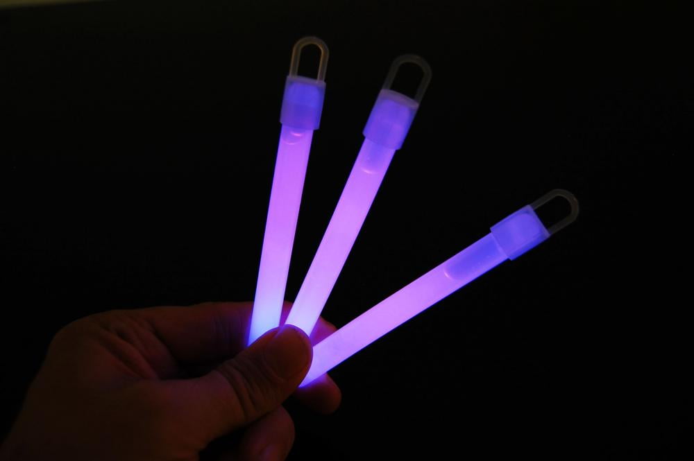 purple glow sticks