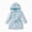 H467-Light Blue, variant on TOWED22 Girls Boys Fleece Hooded Robes, Warm Printed Bath Robe for Kids Soft Fuzzy Bathrobe for Gifts