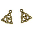 thumbnail image 2 of jifeng 50 pcs. DIY triangle shape pendants for necklace bracelet making - bronze, 2 of 9
