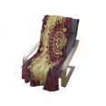 thumbnail image 4 of Purple Mandala Soft Flannel Fleece Throw Blanket, Pattern with Baroque Victorian Featured Old Fashion Effect Artwork, Cozy Plush for Indoor and Outdoor Use, 70" x 90", Maroon Yellow, by Ambesonne, 4 of 6