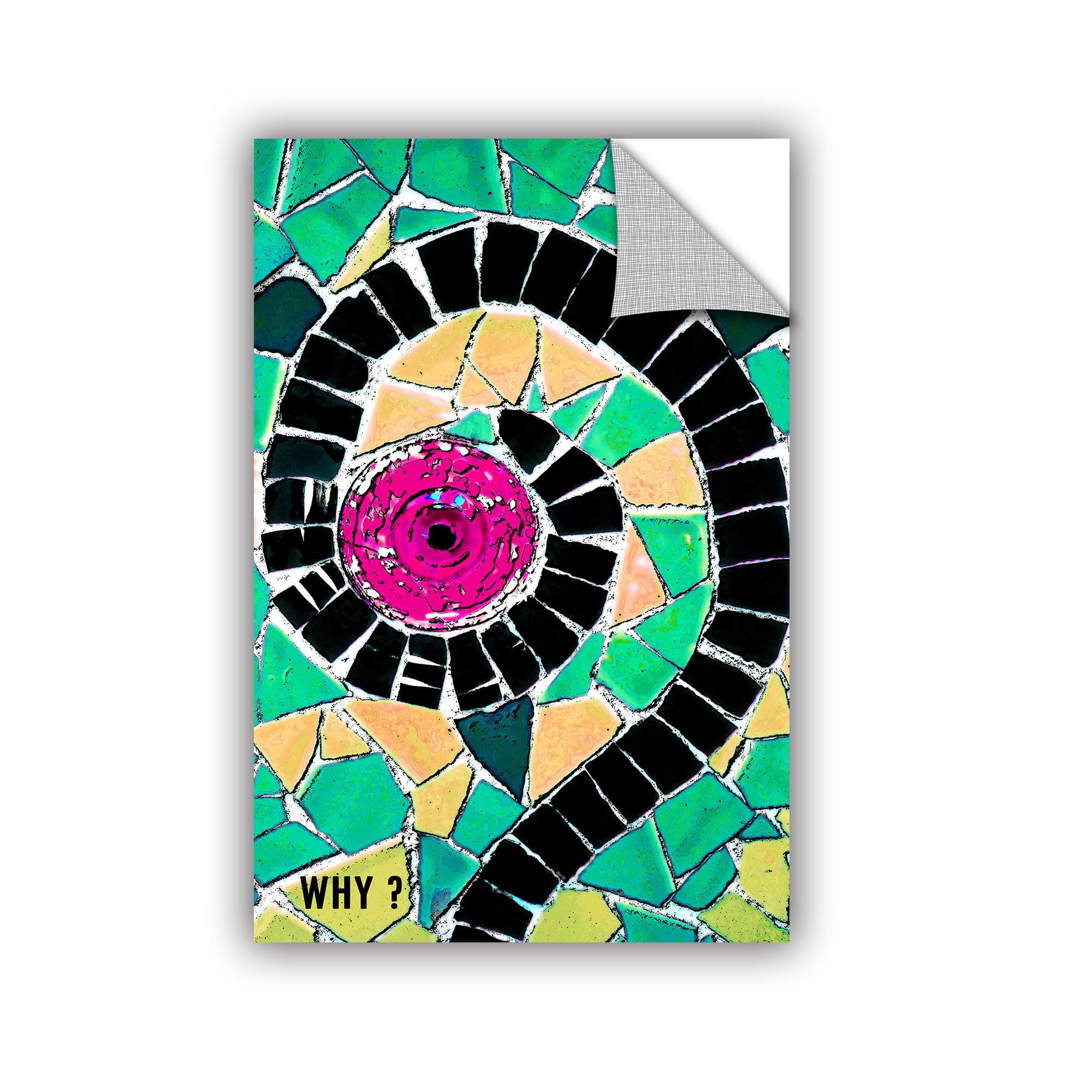 ArtAppealz Linda Parker "Why" Removable Wall Art