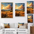 thumbnail image 4 of Designart "Hay Bales Countryside Golden painting III" Landscape & Nature Floater Framed Wall Art Print, 4 of 7
