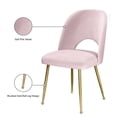 thumbnail image 4 of Meridian Furniture Logan Pink Velvet Dining Chair (Set of 2), 4 of 5