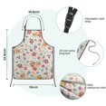 thumbnail image 7 of Pioneer Flower Floral Print Pattern Kids Aprons for Girls and Boys,Adjustable Neck Strap Toddler Aprons for Kids Cooking Baking, 7 of 7