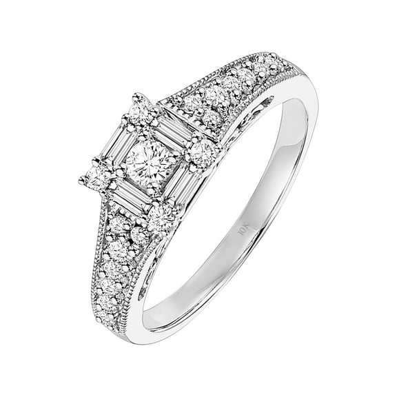 Sincerity 1/2 Carat T.W. Diamond 10kt Gold Engagement Ring (I, I2)