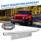 thumbnail image 1 of Soporte universal para matrícula de coche, SUV, Jeep, marco de montaje de lámpara antiniebla (plata), 1 of 8
