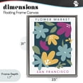 thumbnail image 4 of Stupell Industries Bohemian Whimsical Flower Market Gray Floating Frame Canvas Art, 25 x 31, by Anna Quach, 4 of 8